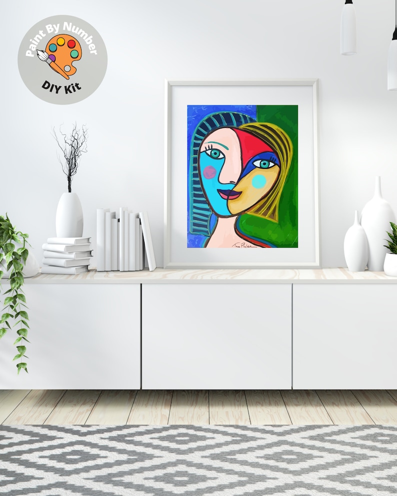 Picasso PAINT by NUMBER Kit for Adults portrait Reproduction Etsy