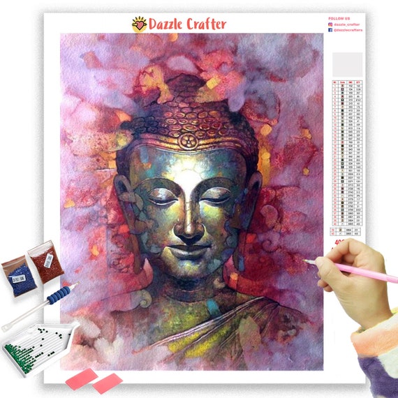 Diamond Painting Kit Pictures Adult Buddha - Diy 5d Diamond Painting Full  Drill - Diamond Painting Kits - Arts Craft For Home Wall Decoration 30 X 40