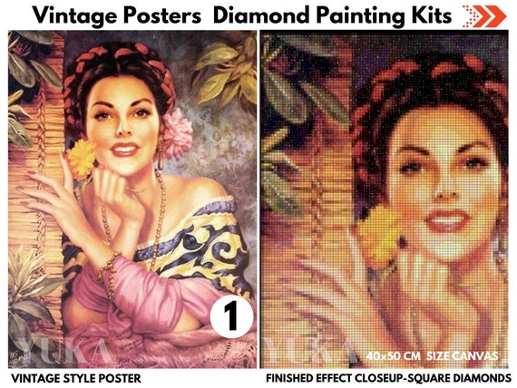 5D Diamond Painting Kit Portrait Face Painting Handmade Gift Full