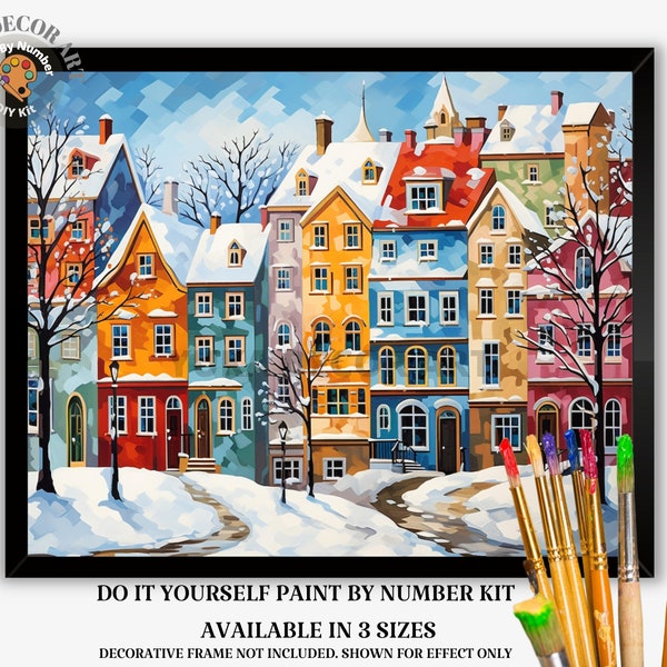 Winter Paint by Number - Etsy