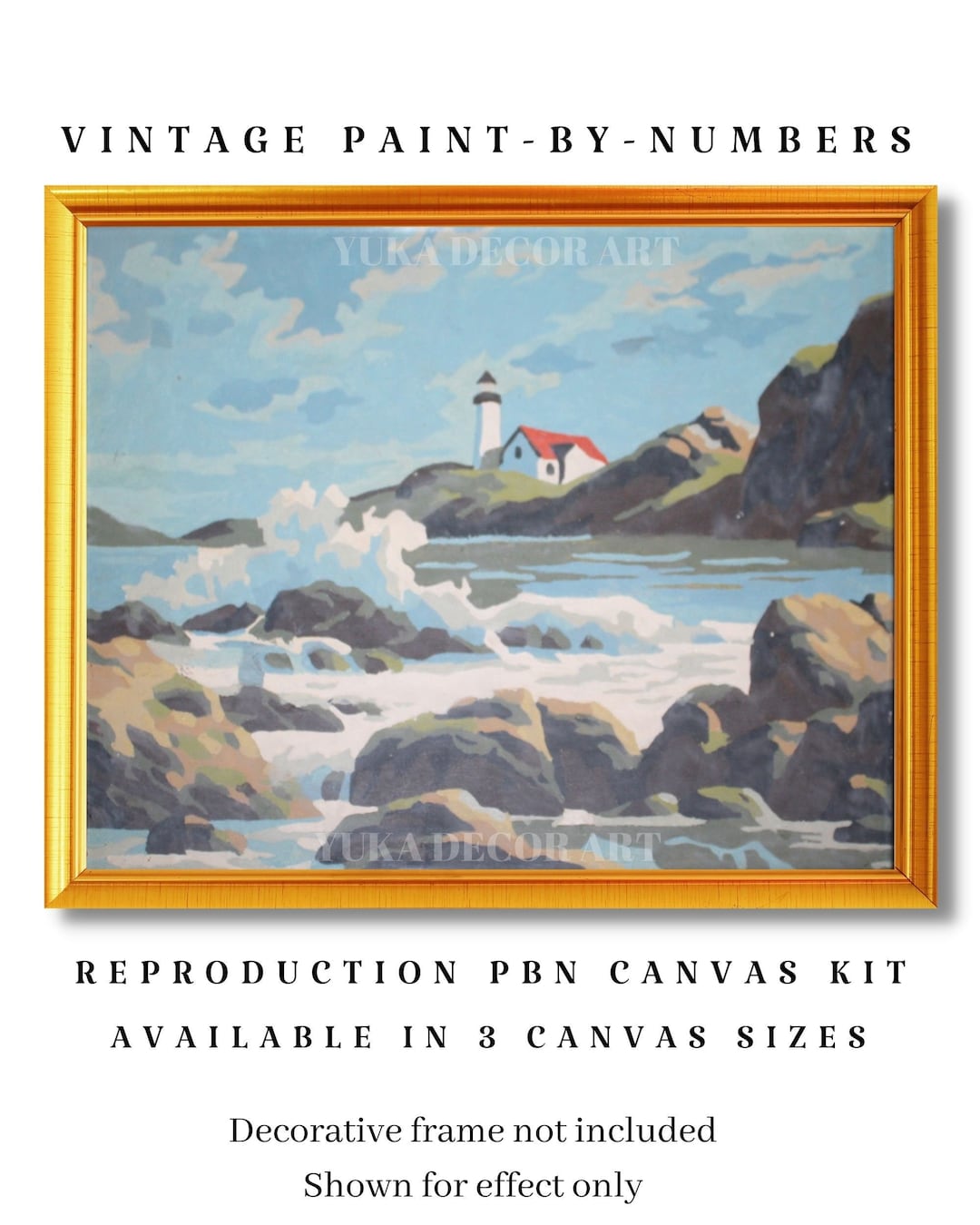 Seaside, Paint by numbers kit