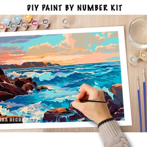  Paint by Number Kits for Adult Beginner Kids