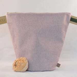 Der nachhaltige Brotkorb aus recycelter Baumwolle , Brötchentasche, Brotbeutel, Bunbag, ReCotton