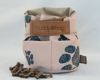 buddybag, treat bag, bag, transport and storage for dog snacks, with practical extra compartment