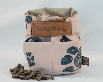 buddybag, borsa per dolcetti, borsa per il trasporto e lo stoccaggio degli snack per cani, con pratico scomparto extra