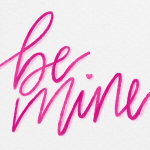 Be Mine Card-Digital Download