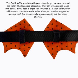 Halloween Dog Bow Tie / Dog Bow Ties / Bat Dog Bow Ties/ Pet Bow Tie / Bat Shape Dog Bow Tie / Pet Accessories image 9