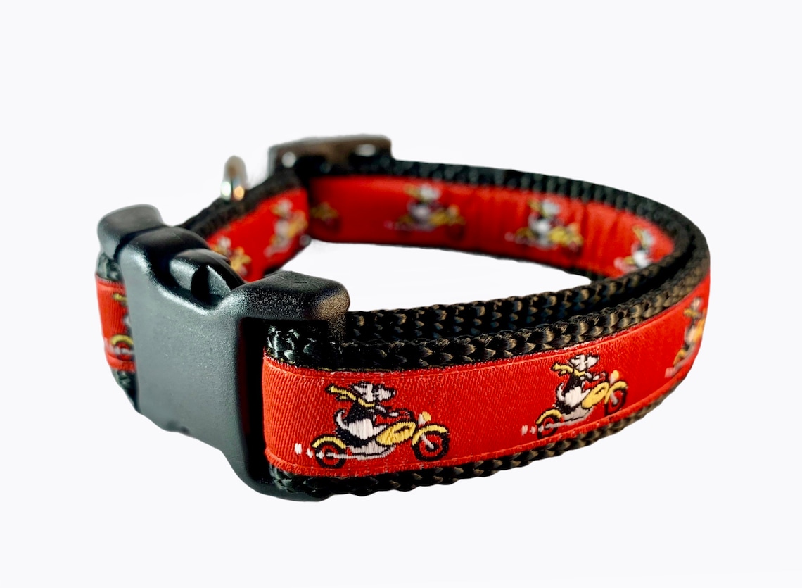 Race Car Dog Collar Dogs riding Motorcycle collar Puppy Etsy
