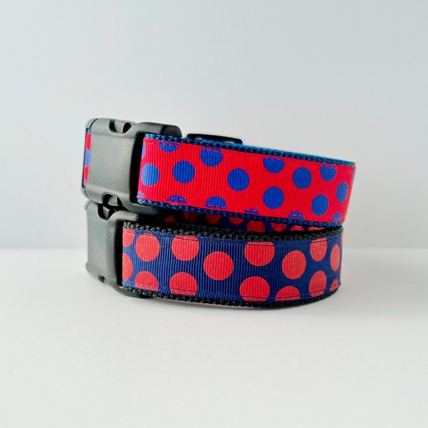 Navy Blue Dog Collar Etsy