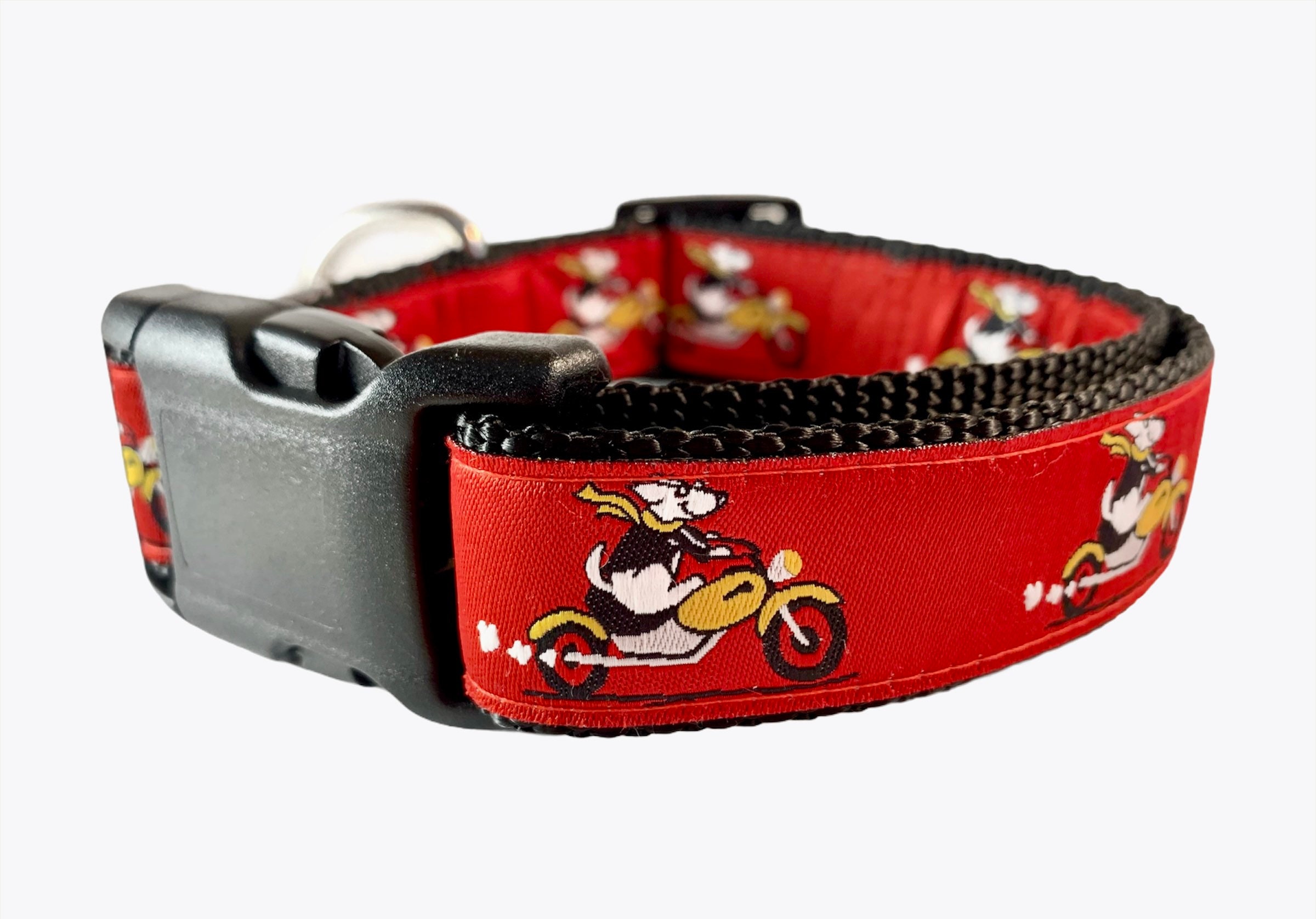 Race Car Dog Collar Dogs Riding Motorcycle Collar Puppy Etsy UK