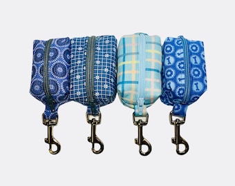 Dog Waste Bag Holder in a variety of colors / Dog Poop Bag Holder / Poop Bag Dispenser / Variety of clasps to choose from