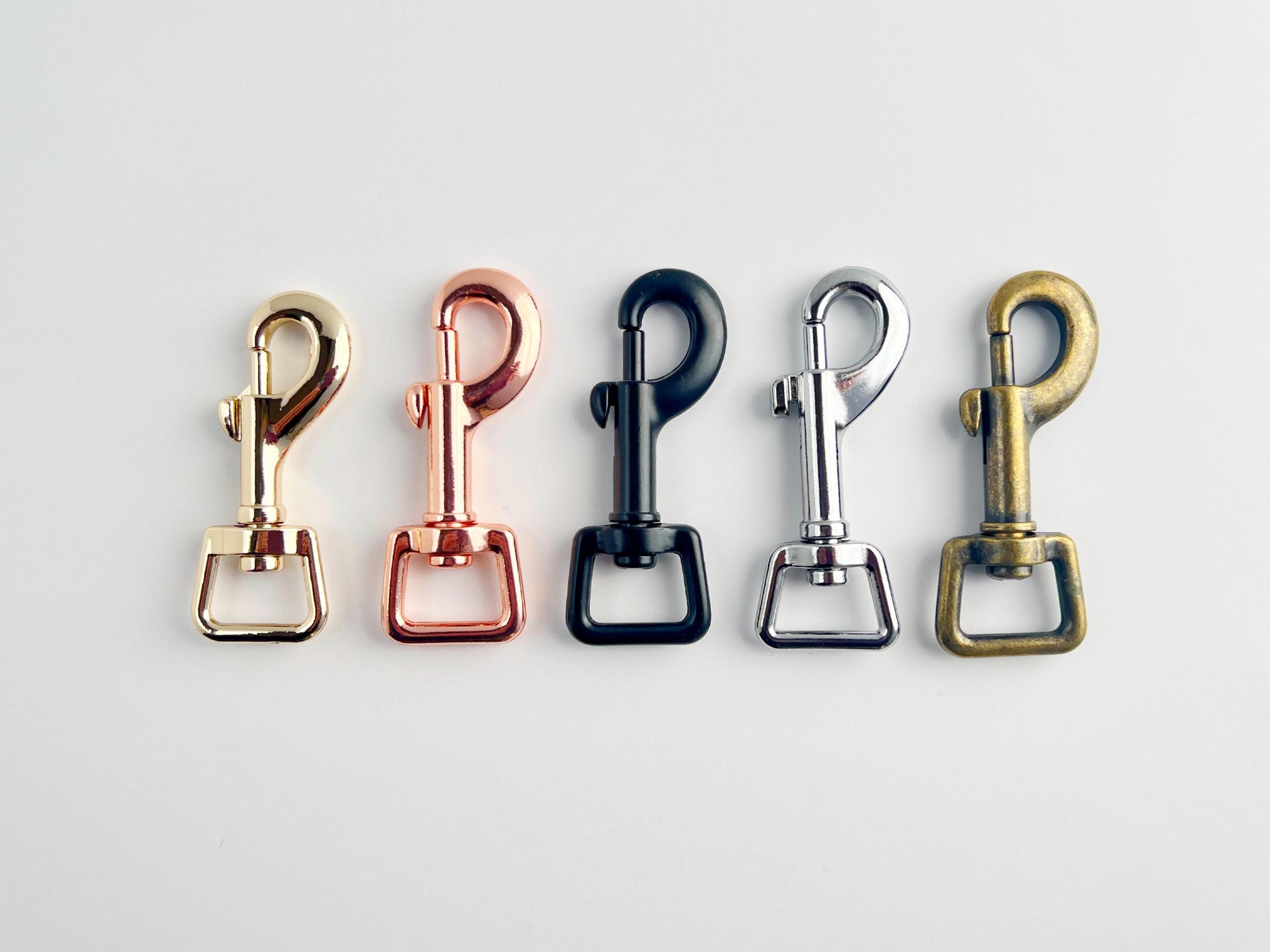 Swivel Snap Hooks (2pk) 1/2in (12mm) - Antique Brass - 719452532693