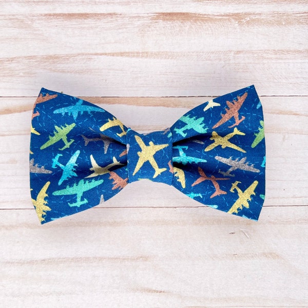 Come Fly Away with Me / Airplane Bow Tie / Dog BowTie / Cat Bow Tie / Pet Bow Tie /  Dog Clothes / Pet Accessories