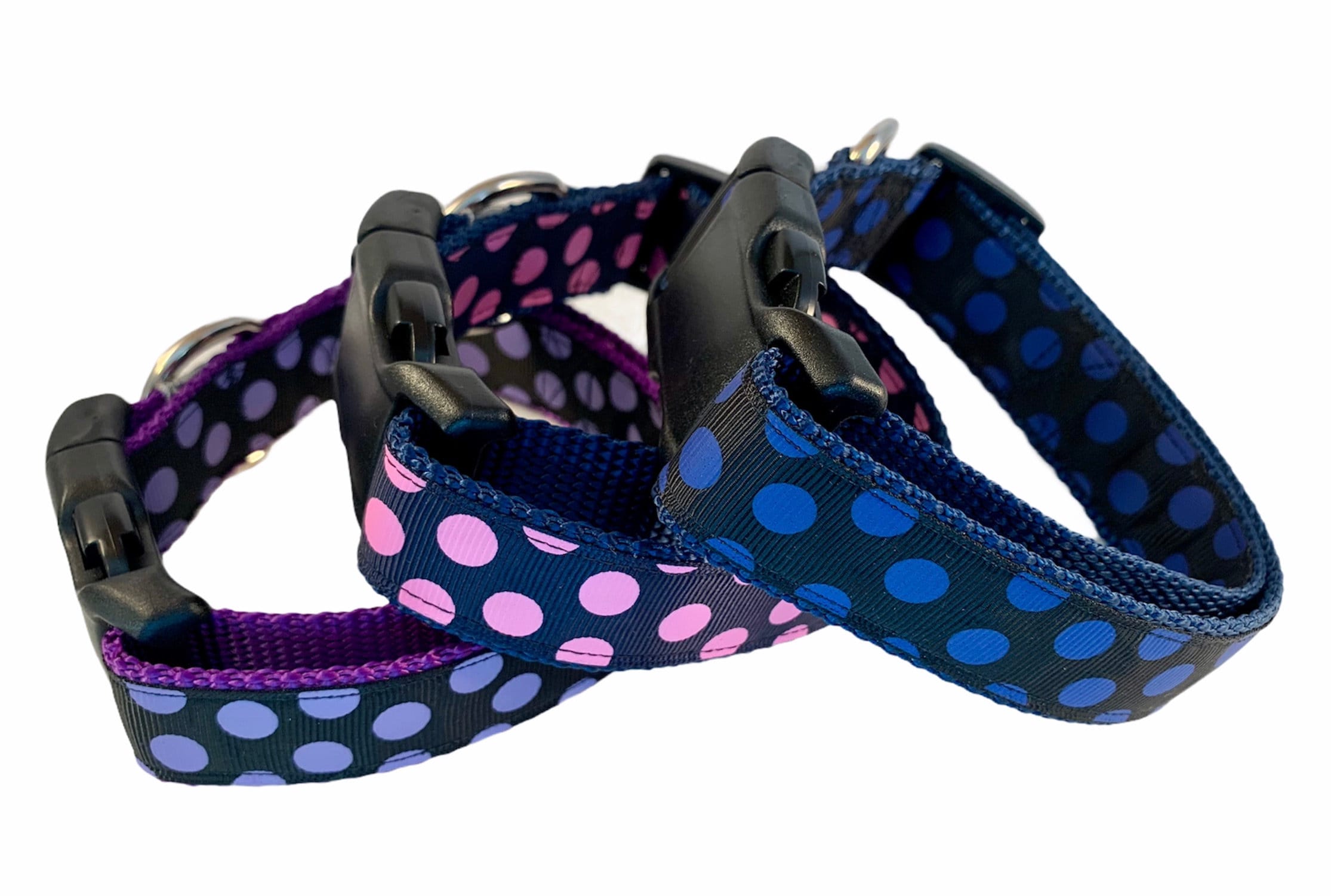 Designer Dog Collar Navy Blue and Pink Trendy Dog Collar Etsy UK