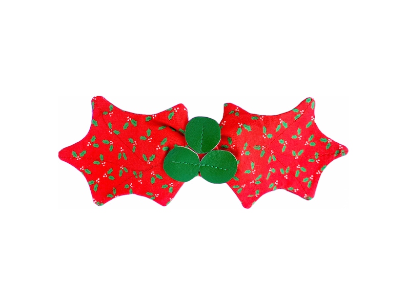 Holly-Day Hundefliege / Weihnachtsfliege für Hunde / Feiertagsfliege für Hunde / Haustierfliege / Holly Berry Hundefliege / Haustierzubehör Red Holly Bow Tie