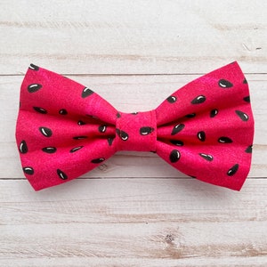 Watermelon seed dog Bow Tie / Cute red Dog BowTie / Cat Bow Tie / Pet Bow Tie /  collar bow tie / Novelty summer dog bowtie