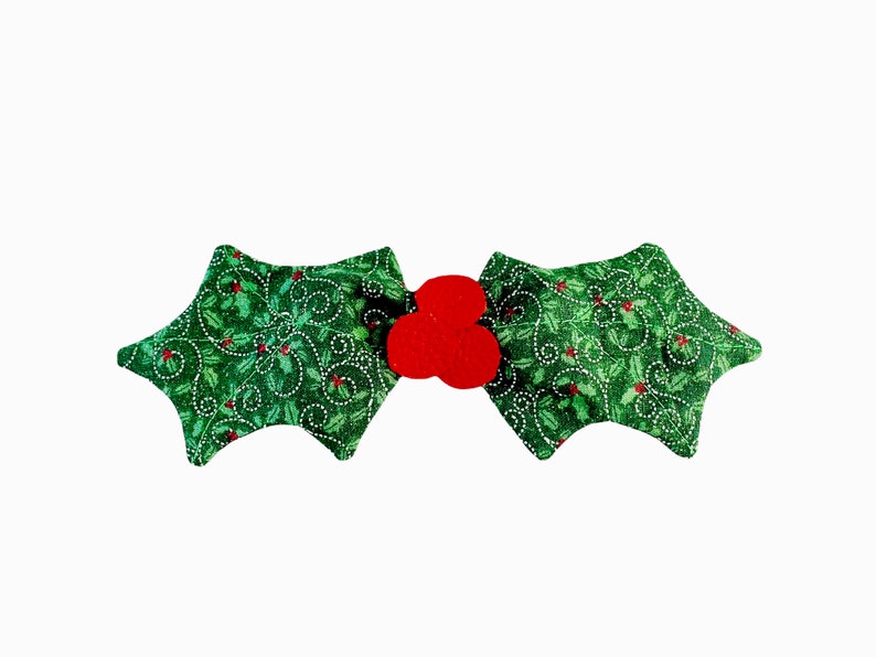 Holly-Day Hundefliege / Weihnachtsfliege für Hunde / Feiertagsfliege für Hunde / Haustierfliege / Holly Berry Hundefliege / Haustierzubehör Green Holly Bow Tie