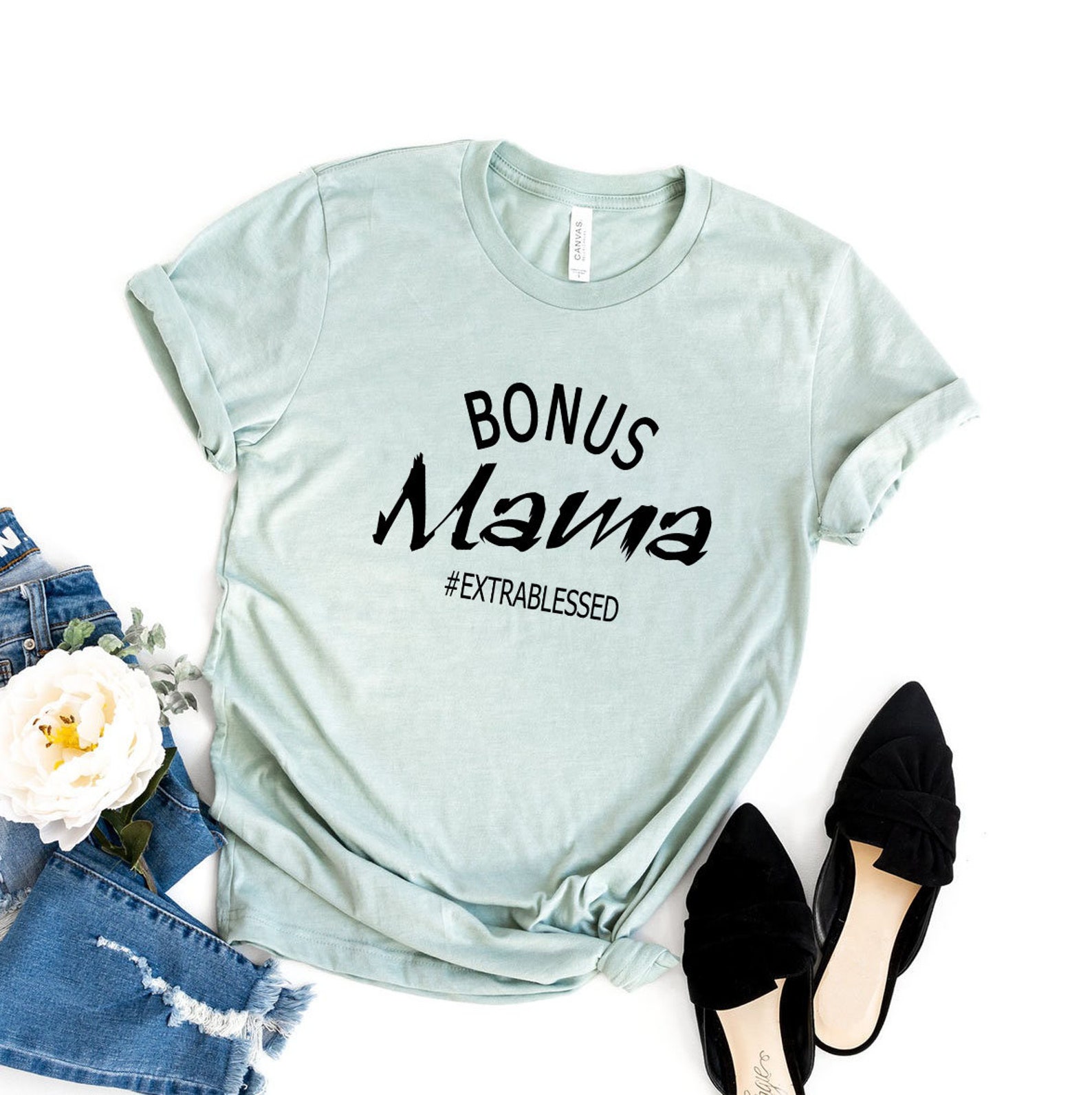 Bonus mama extra blessed tshirt bonus mom shirt stepmother  etsy Bonus mama extra blessed tshirt bonus mom shirt stepmother  etsy