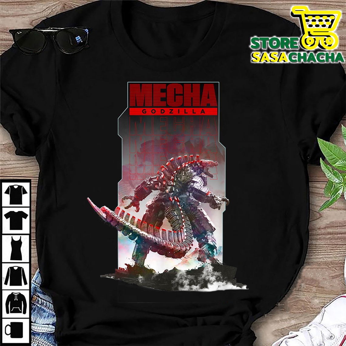 Oficial Mechagodzilla Godzilla vs Kong One caerá la camiseta | Etsy