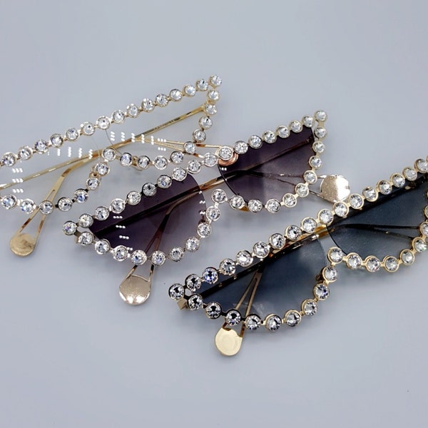 Jeweled Sunglasses Etsy