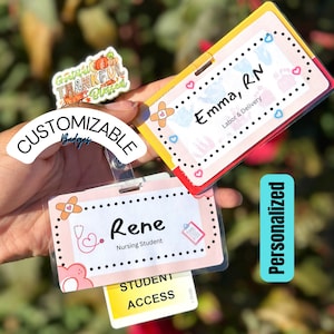 Personalized Name Badge, Custom Nurse Name Tag, Custom Name Tag, Badge Back, Custom Name Badge, Custom Nurse Gift, Badge Buddy, Nurse Badge