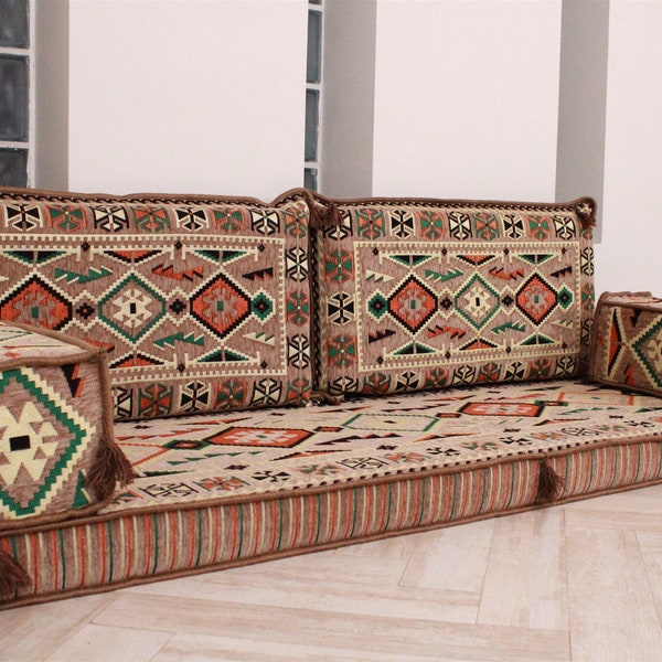 Arabic Majlis Sofa, Arabic Floor Seating, Arabic Furniture, Loveseat, Sectional Sofa, Arabic Couches, Bench Cushions, Moroccan Sofa, Jalsa
