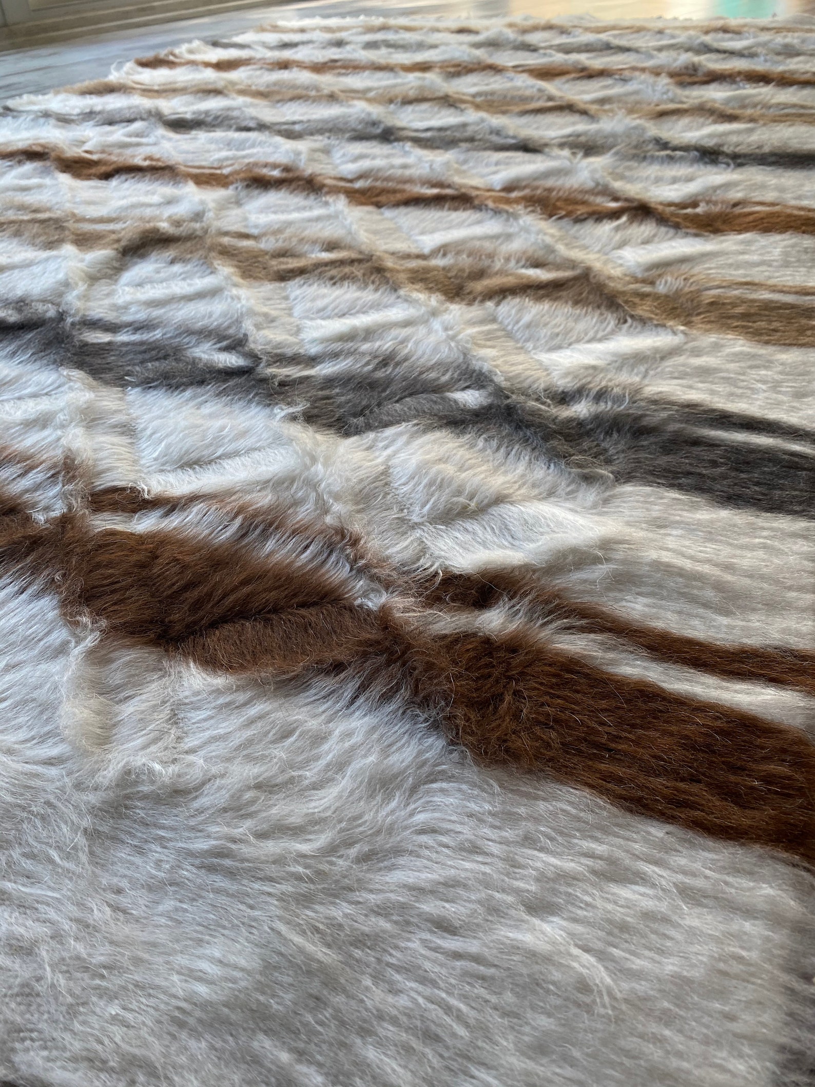 Handwoven 100 Goat Hair Blanket Rug Vintage Blanket Rustic Etsy UK