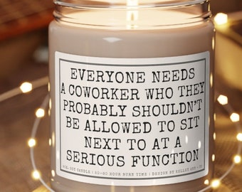 Funny Coworker gift, Coworker Candle, Co worker gifts, Christmas gift for coworkers, Colleague gift, funny gift for work bestie candle gifts