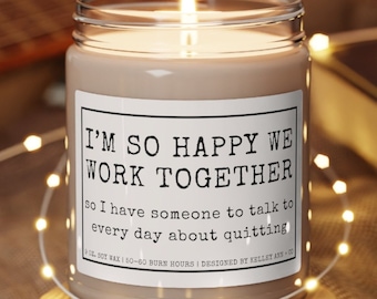 Coworker gifts, Christmas gift for co worker, Work Bestie Gifts, Funny candle for co worker, Fun Candles, Gag gift for coworkers