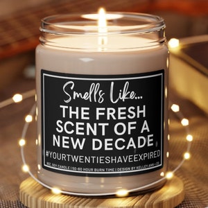 30th Birthday Gift Candle, Smells like you&#39;re not in your twenties anymore, Funny Birthday Gift, Birthday Candle, Milestone Birthday Candle