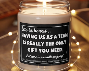 Gift for Boss, Team leader gift, Christmas gift for Boss from Team, Gift from Team, Funny Candle for Boss, Manager gifts, supervisor gift