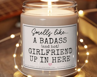 Regalos para novia de novio, regalos de aniversario de novia, novia Badass, huele a velas, regalos de citas Vela de parejas divertidas