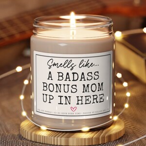 Bonus Mom Gift, Step mom gifts, Christmas gift for bonus mom, Funny bonus mom gift, Stepmom gifts, Stepmom candle, gifts for stepmom