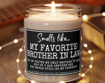 Brother in law gifts, Brother in law funny candle, New brother in law gift, Brother in law birthday gifts, gift ideas for brother in law