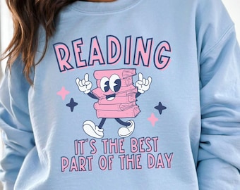 Sudaderas para profesores de lectura, camisetas para especialistas en lectura, sudaderas para bibliotecarios escolares, camisetas para entrenadores de lectura, camisetas para un buen día de lectura