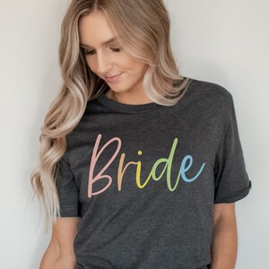Bride T Shirt, Bridal shower gift, New Bride gift, Bride gift, Bride shirt, Engagement gift, Honeymoon shirt, Engagement announcement