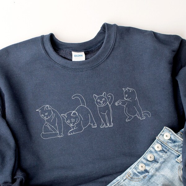 Plus Size Cat Sweater Etsy