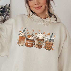 Pumpkin Spice Hoodie, Fall Hoodie, Trendy Fall Hoodie, Coffee Lover Hoodie, Pumpkin Sweatshirt, Fall Sweatshirt, Pumpkin Hoodie, Plus sizes