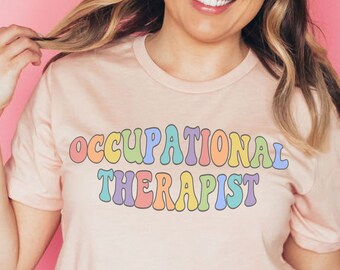 Chemise d’ergothérapie, chemise d’ergothérapeute, chemise d’ergothérapie, t-shirts Ot, cadeaux T OT, chemises d’assistant OT, t-shirts pédiatriques ot