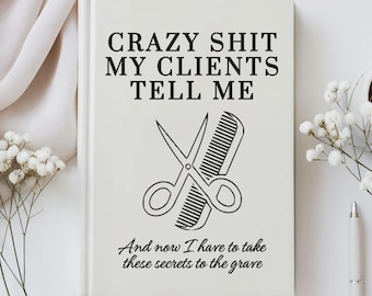 Hairstylist Notebook Gift for Hairdressers, Hardcover journal