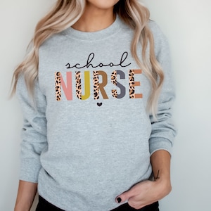 School Nurse Sweatshirt, Gift for School Nurse, School Nurse Gift, School Nurse shirts, Cute shirts for school nurse, school nurse sweater