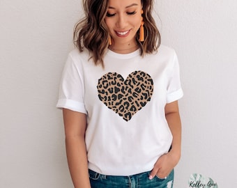 Leopard Print Shirt, Cheetah print shirt, cute graphic t shirt, Animal print shirt, Leopard print shirt, Boho graphic t shirt, Animal print