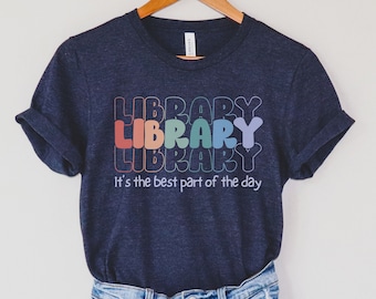 School Librarian Shirt, Library Shirt, back to school shirts, Library clerk shirt, Library day shirt, Plus size Librarian shirt