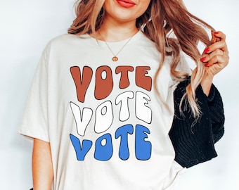 Retro Vote Shirt, Presidential Election Shirt Your Vote Matters Shirt, Voter Shirt, Trendy Vote Shirt, Groovy Voter Shirt I Voted Shirt 2024