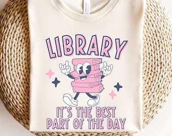Librarian t shirt, Library day shirt for school librarian, Reading Shirt, Library Shirt, Retro book shirt, Librarian Gift, back to school