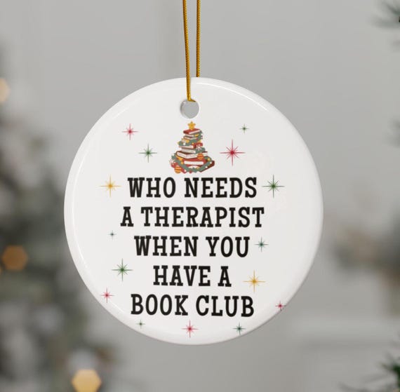 Book Club Christmas gifts, Book Club Christmas ornament, funny book club gifts for group, Book Club Christmas ornament