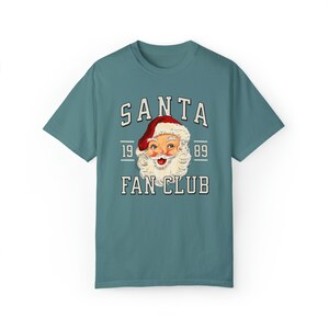Vintage Santa Shirt Retro Santa shirt, Vintage Santa tee, Custom Christmas Shirts, Santa Face Shirt, Christmas comfort colors shirt, Blue Spruce