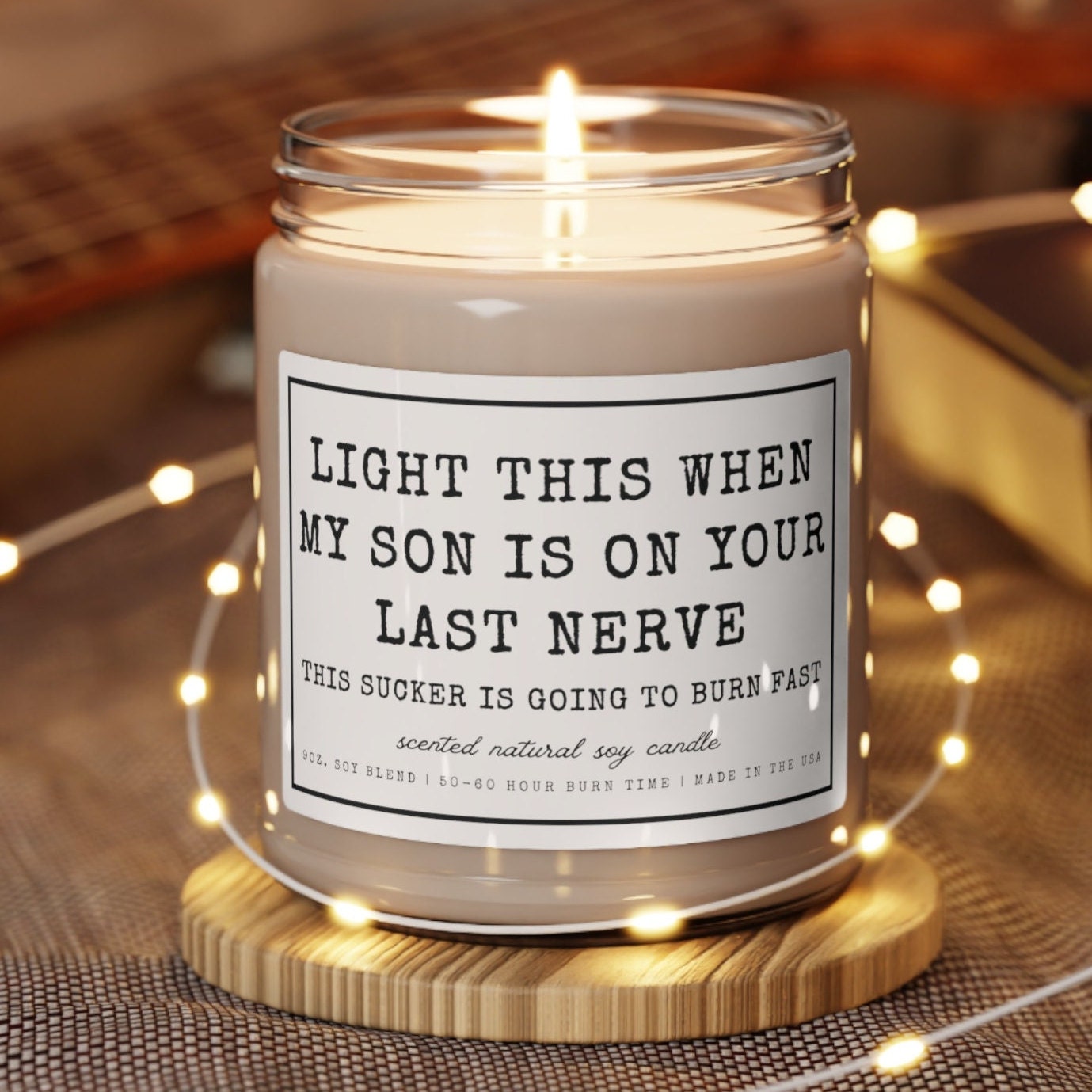 Funny Gift for First Time Parents - 'Good Till' Scented Candle for New Moms  - Unique After Birth Presents for Mom Dad ; Humorous Postpartum Gag Gifts