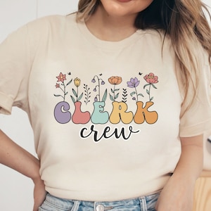 Clerk Shirts, Court Clerk Shirt, Clerk Shirt, Clerk Squad Shirt, Office Clerk, Attendance Clerk, Ward Clerk, Clerk Group Shirts