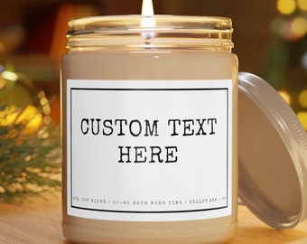 custom candle, personalized candle, create your own candle, personalized gifts, Custom gifts, Personalized Gifts, Custom candle message